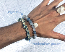 Load image into Gallery viewer, Playful Serenity (Dalmatian Jasper + Agate)