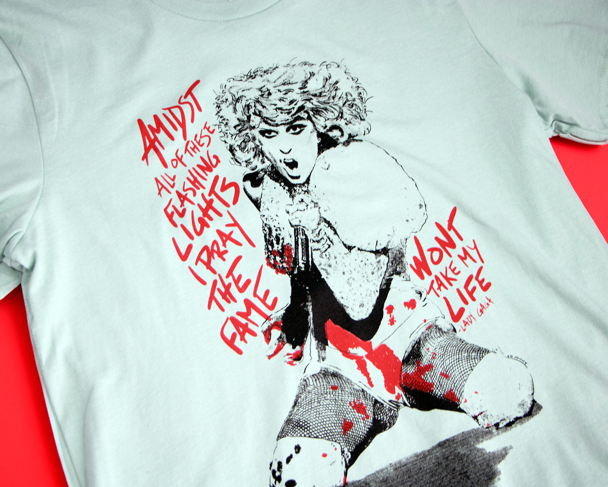 Lady Gaga Chromatica Scare Me UO T Shirt Mens Size Large NWT