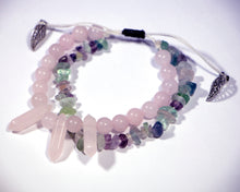 Load image into Gallery viewer, Heart Harmony (Rose Quartz + Fluorite)