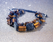 Load image into Gallery viewer, Fearless Spirit (Tiger's Eye + Lava Stone)