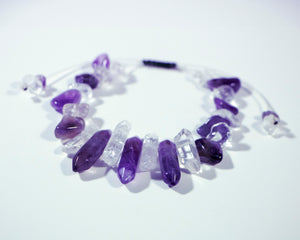 Spiritual Balance (Amethyst + Clear Quartz)