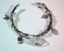 Load image into Gallery viewer, Clear Quartz Charm Cuff
